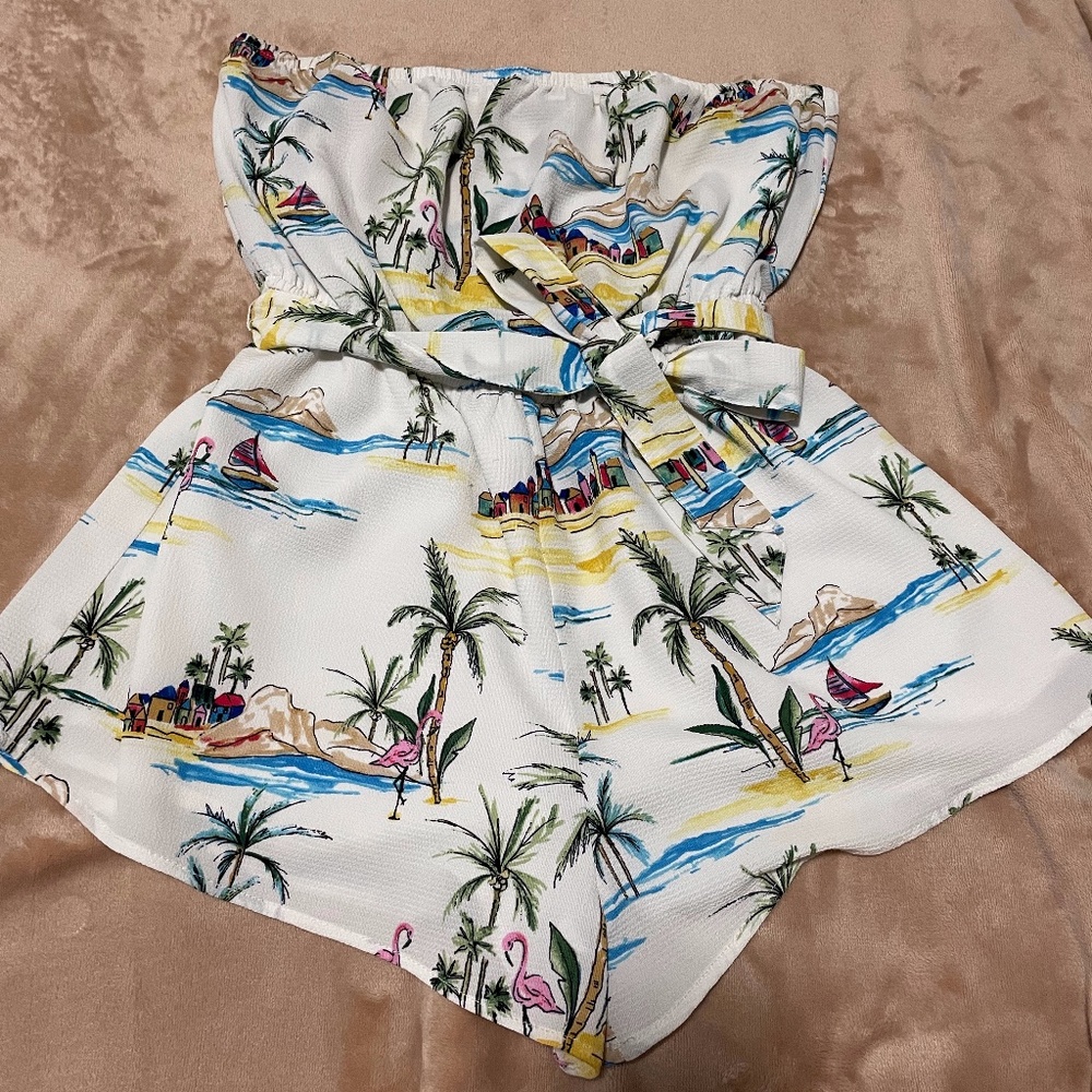Forever 21 Flamingo Romper